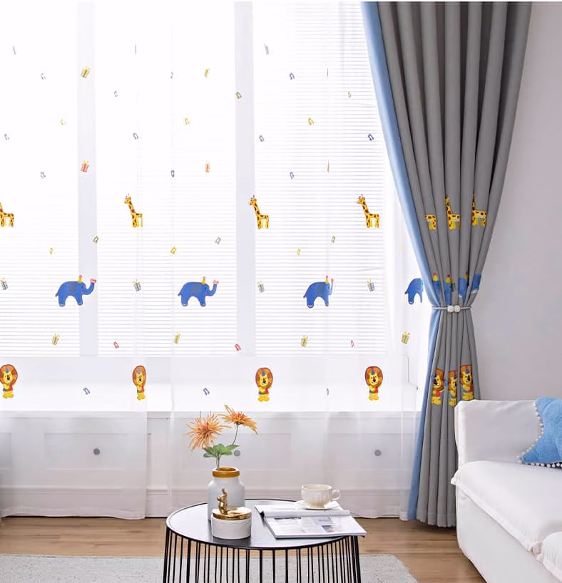 safari gordijnen kinderkamer gordijnen