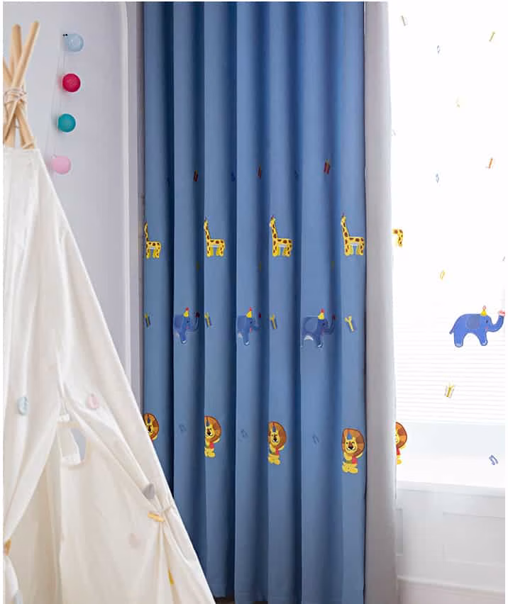 safari gordijnen kinderkamer gordijnen