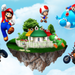 Super Mario kinderkamer gordijnen