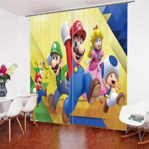 Super Mario kinderkamer gordijnen