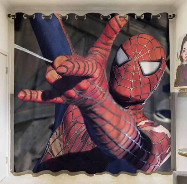 Spiderman kinderkamer gordijnen