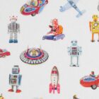 Robot Kinderkamer gordijnen - Leukekindergordijnen.nl