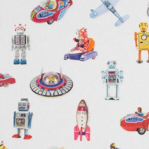 Robot Kinderkamer gordijnen - Leukekindergordijnen.nl