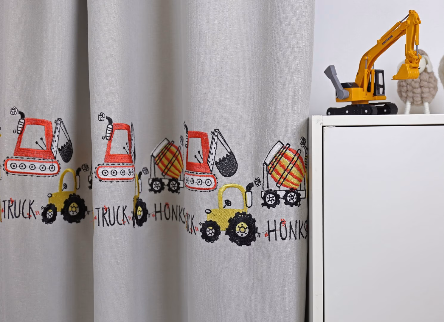Graafmachine gordijnen - Leukekindergordijnen.nl