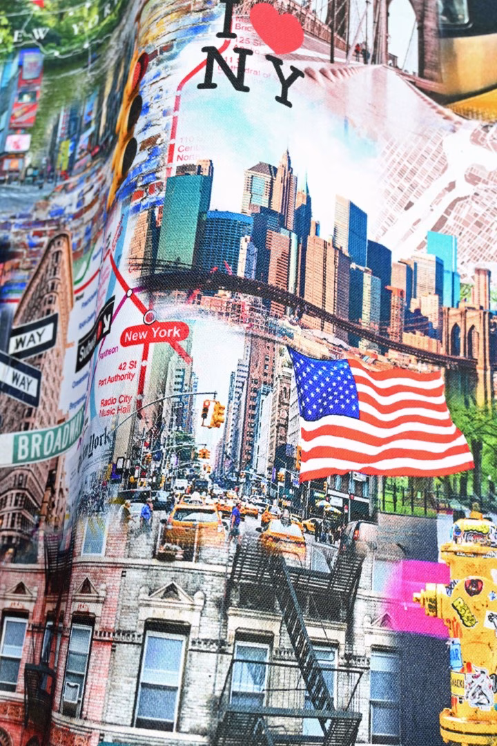 New York Amerika kinderkamer gordijnen
