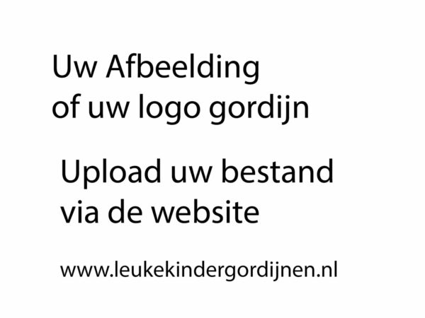 Eigen Afbeelding Logo gordijnen