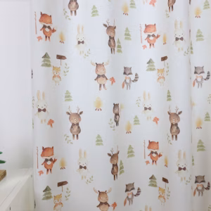 Bos Dieren kinderkamer gordijnen Leukekindergordijnen.nl