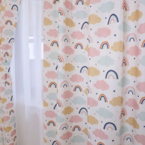 Regenboog kinderkamer gordijnen - Leukekindergordijnen.nl