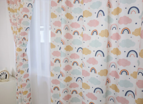 Regenboog kinderkamer gordijnen - Leukekindergordijnen.nl