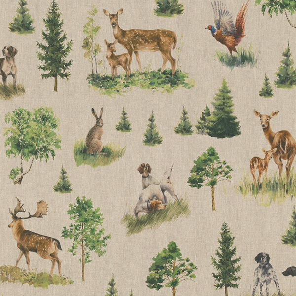 Bos Dieren kinderkamer gordijnen - Leukekindergordijnen.nl