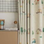 Auto Bos en Huisjes kinderkamer gordijnen - Leukekindergordijnen