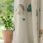 Auto Bos en Huisjes kinderkamer gordijnen - Leukekindergordijnen