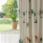 Auto Bos en Huisjes kinderkamer gordijnen - Leukekindergordijnen