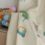 Auto Bos en Huisjes kinderkamer gordijnen - Leukekindergordijnen