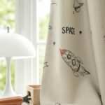 Ruimte Planeten Gordijnen Wit - Leukekindergordijnen.nl