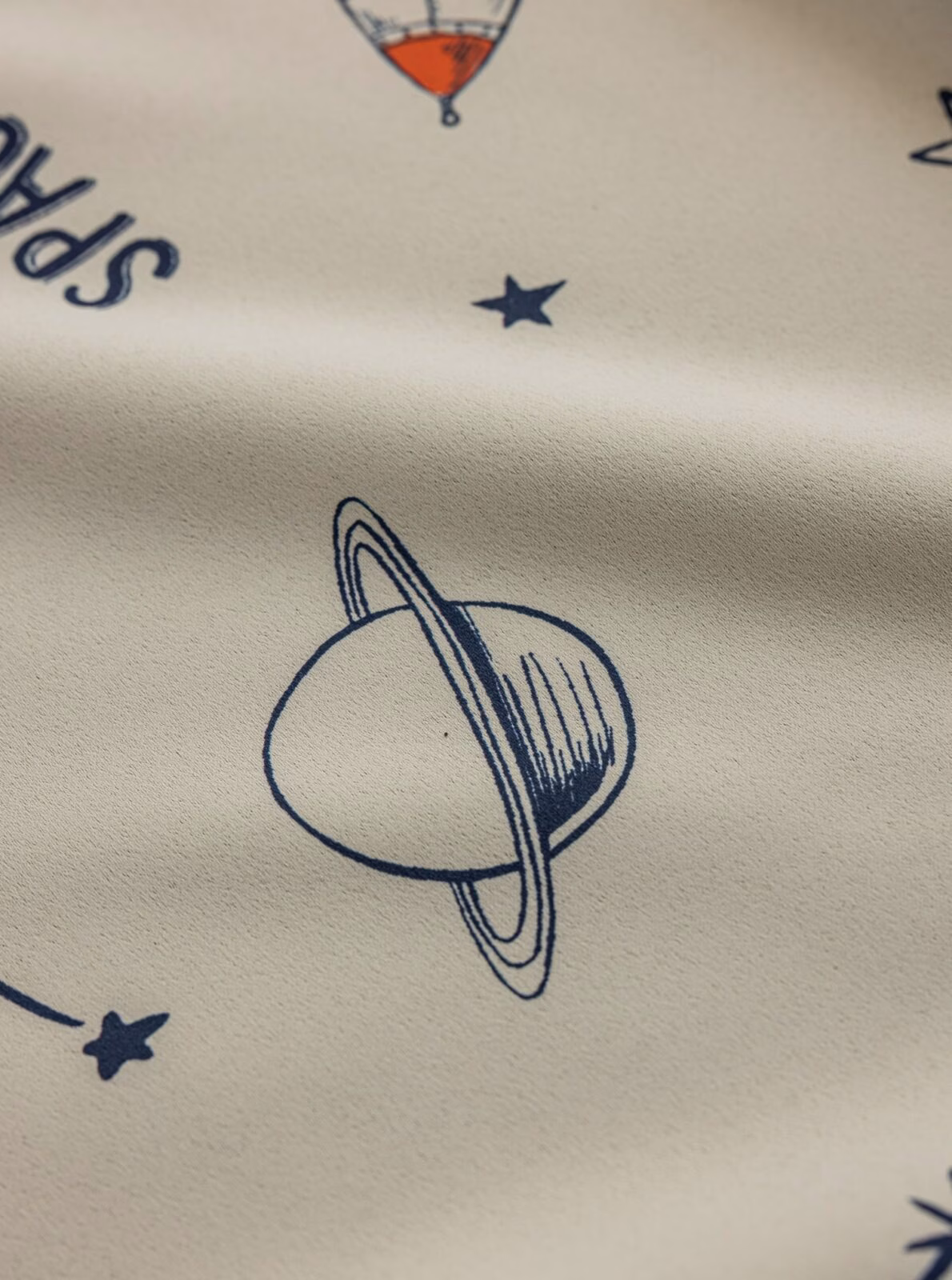 Ruimte Planeten Gordijnen Wit - Leukekindergordijnen.nl