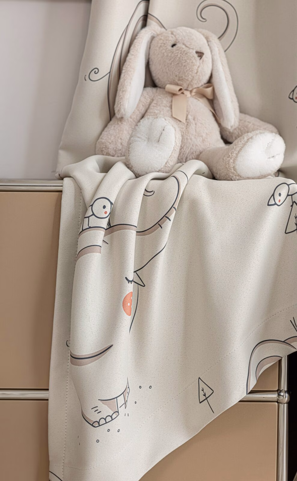 Olifant kinderkamer gordijnen