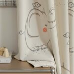 Olifant kinderkamer gordijnen