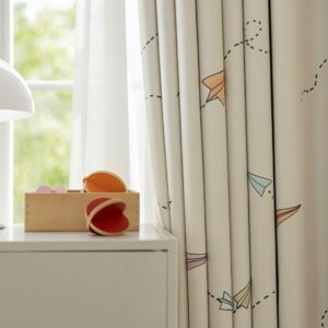 Vliegtuig kinderkamer gordijnen