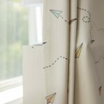 Vliegtuig kinderkamer gordijnen
