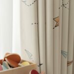 Vliegtuig kinderkamer gordijnen