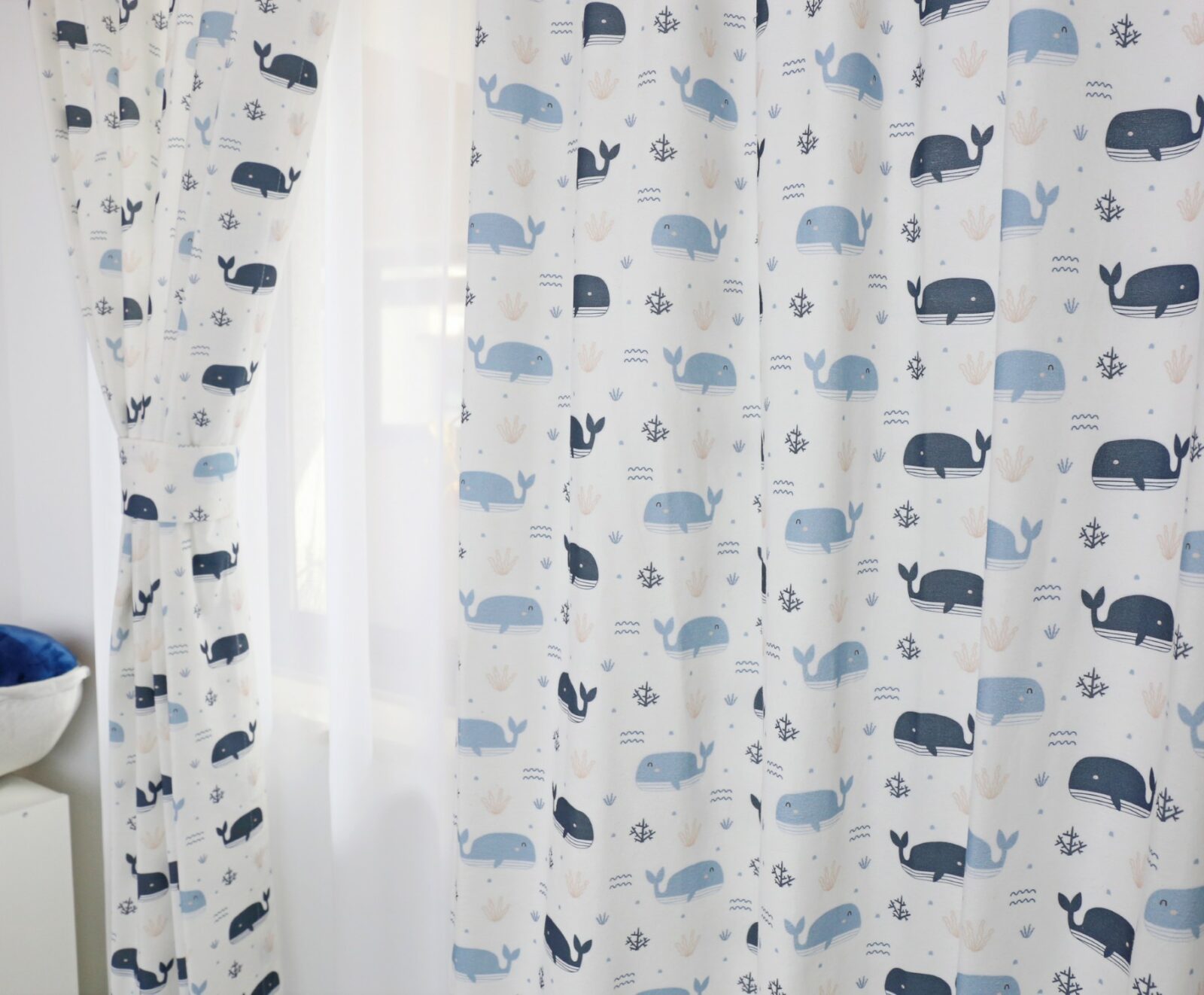 Walvis Kinderkamer Gordijnen