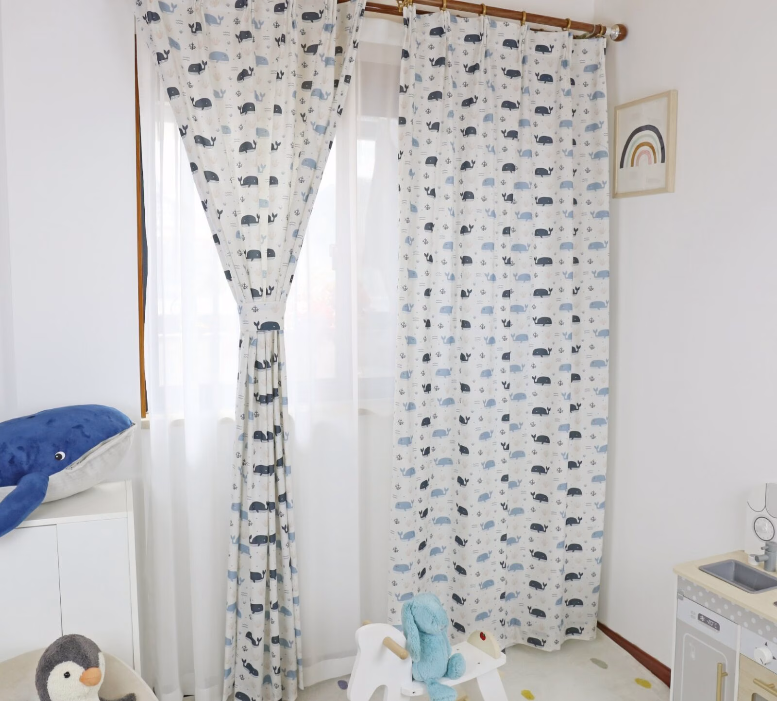 Walvis Kinderkamer Gordijnen