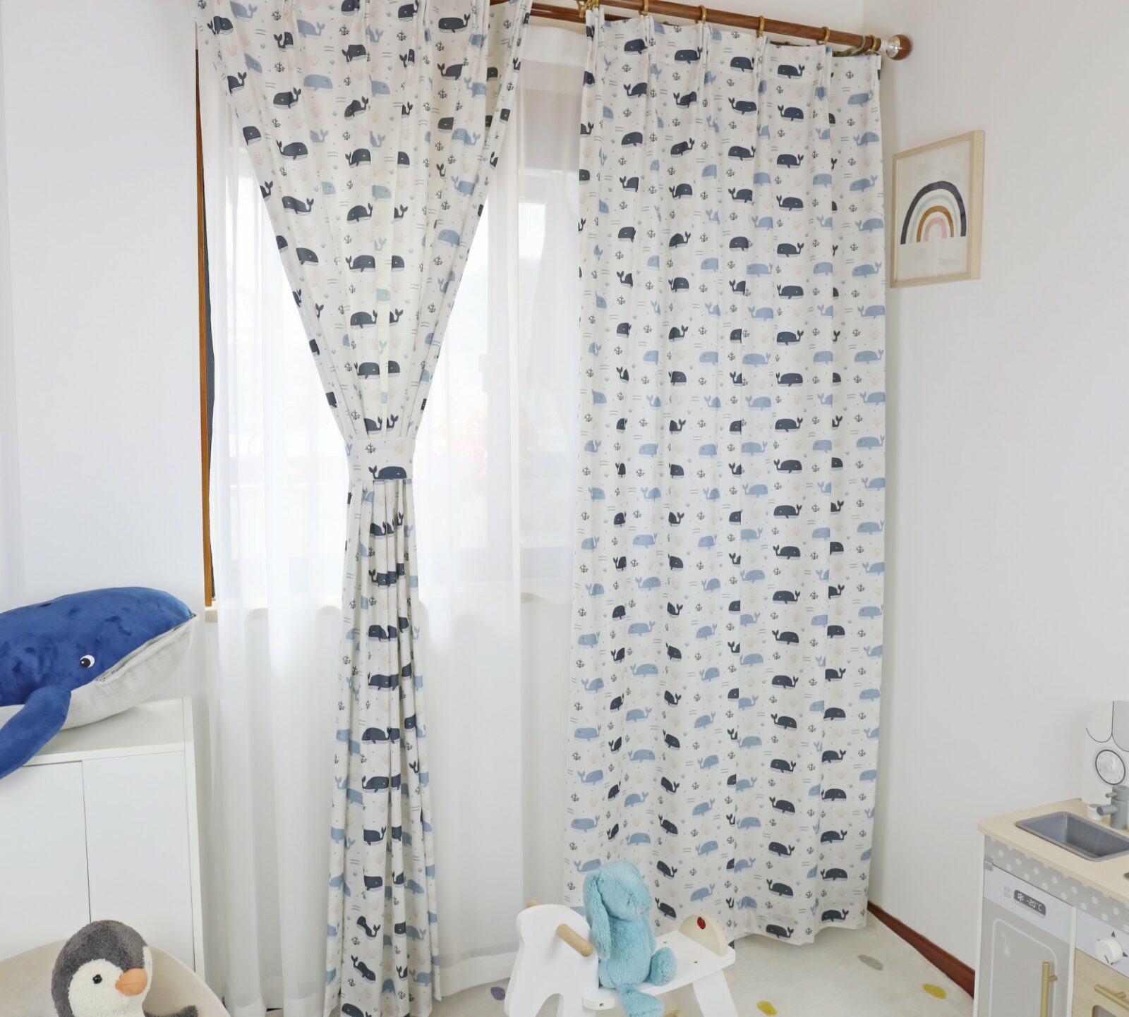 Walvis Kinderkamer Gordijnen