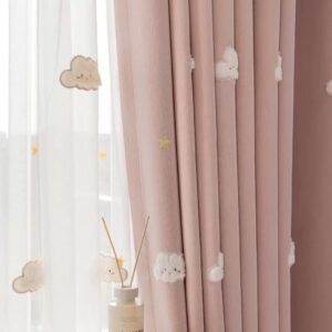 Wolken Kinderkamer Gordijnen Roze