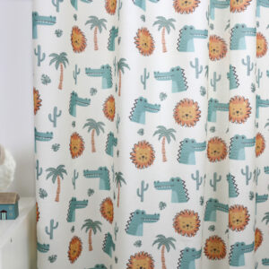 Leeuw Krokodil Kinderkamer Gordijnen - Leukekindergordijnen.nl