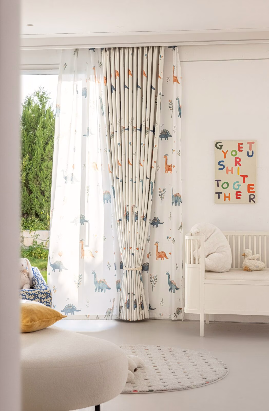 Dino Kinderkamer Gordijnen - Leukekindergordijnen