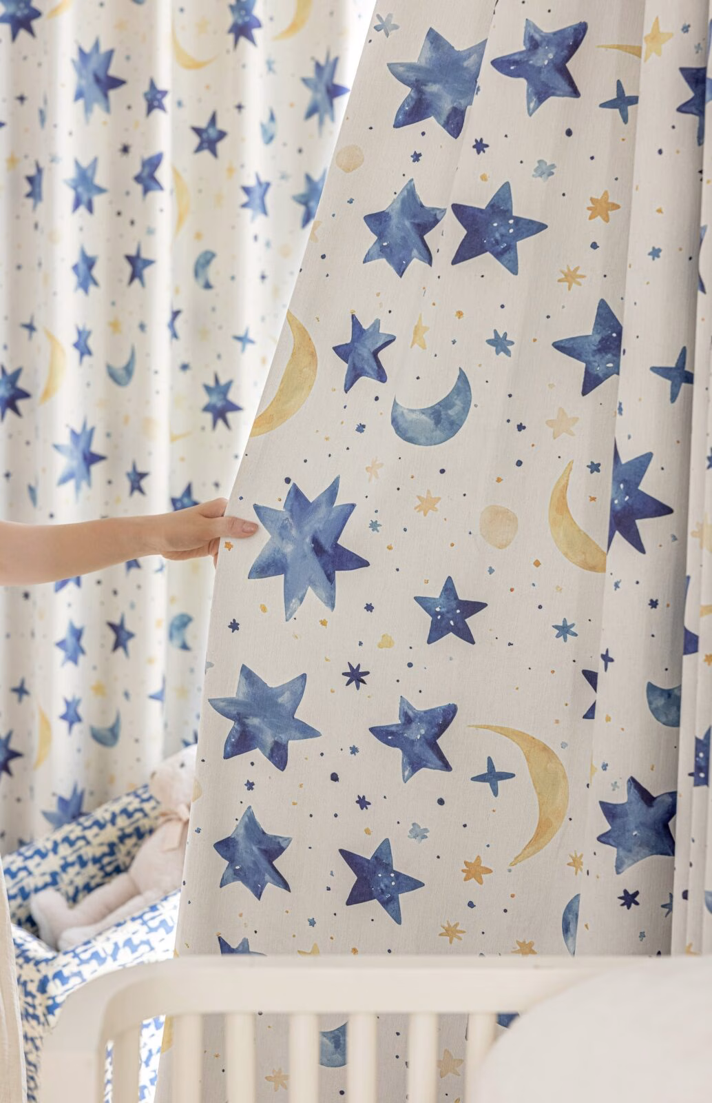 Ster Maan Kinderkamer Gordijnen - Leukekindergordijnen.nl