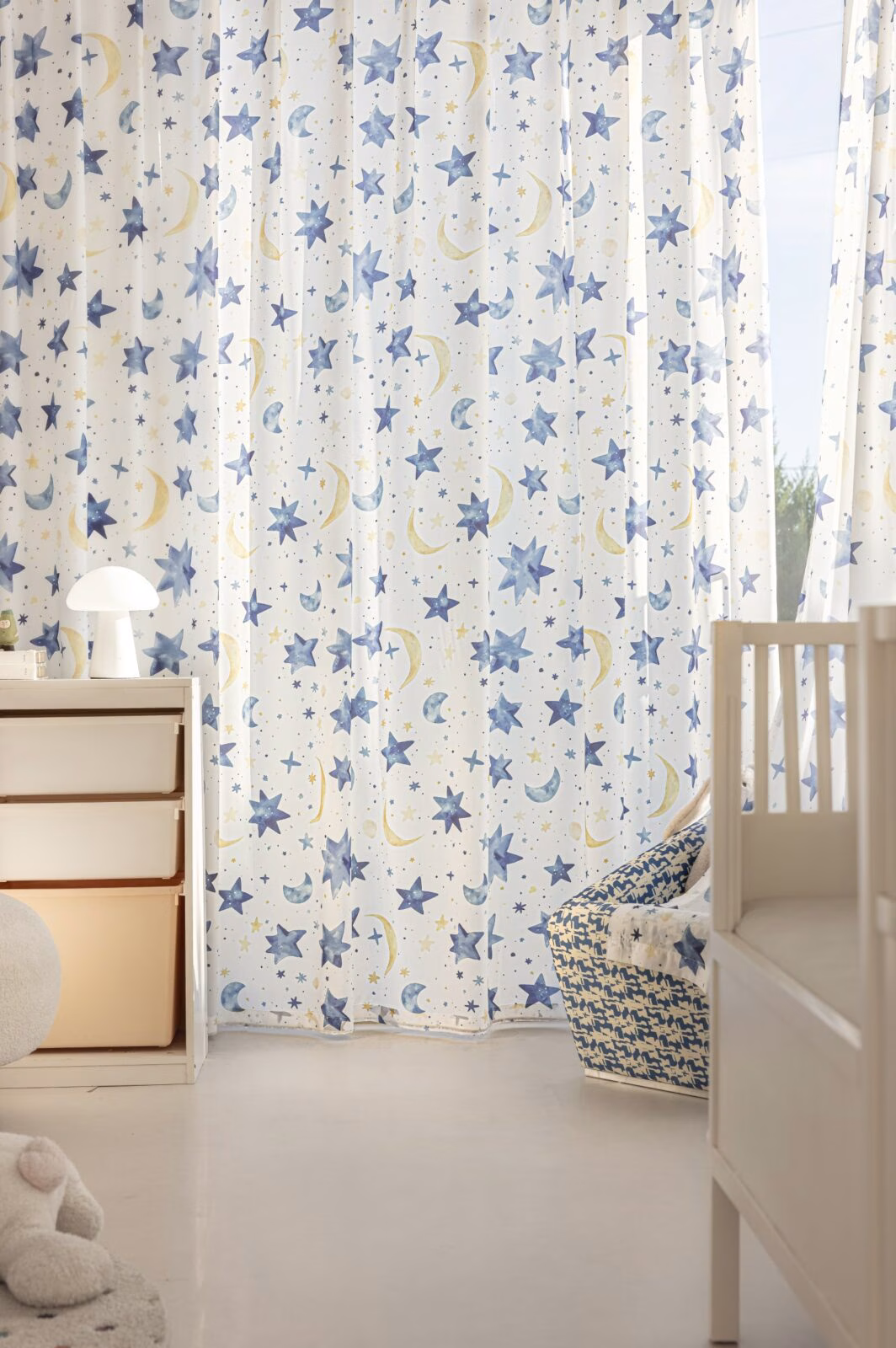 Ster Maan Kinderkamer Gordijnen - Leukekindergordijnen.nl