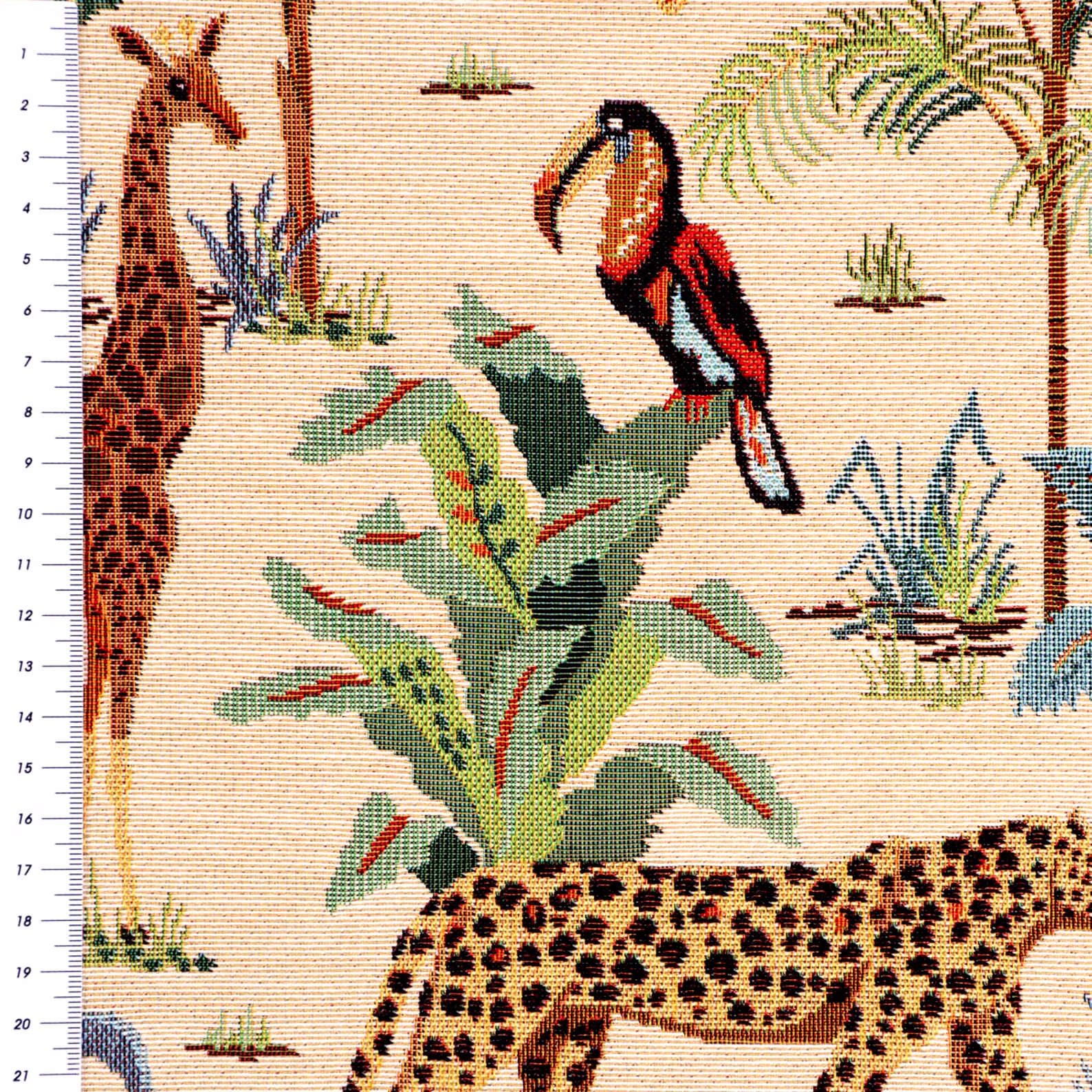 Kinder gordijnen met jungle dierenprint