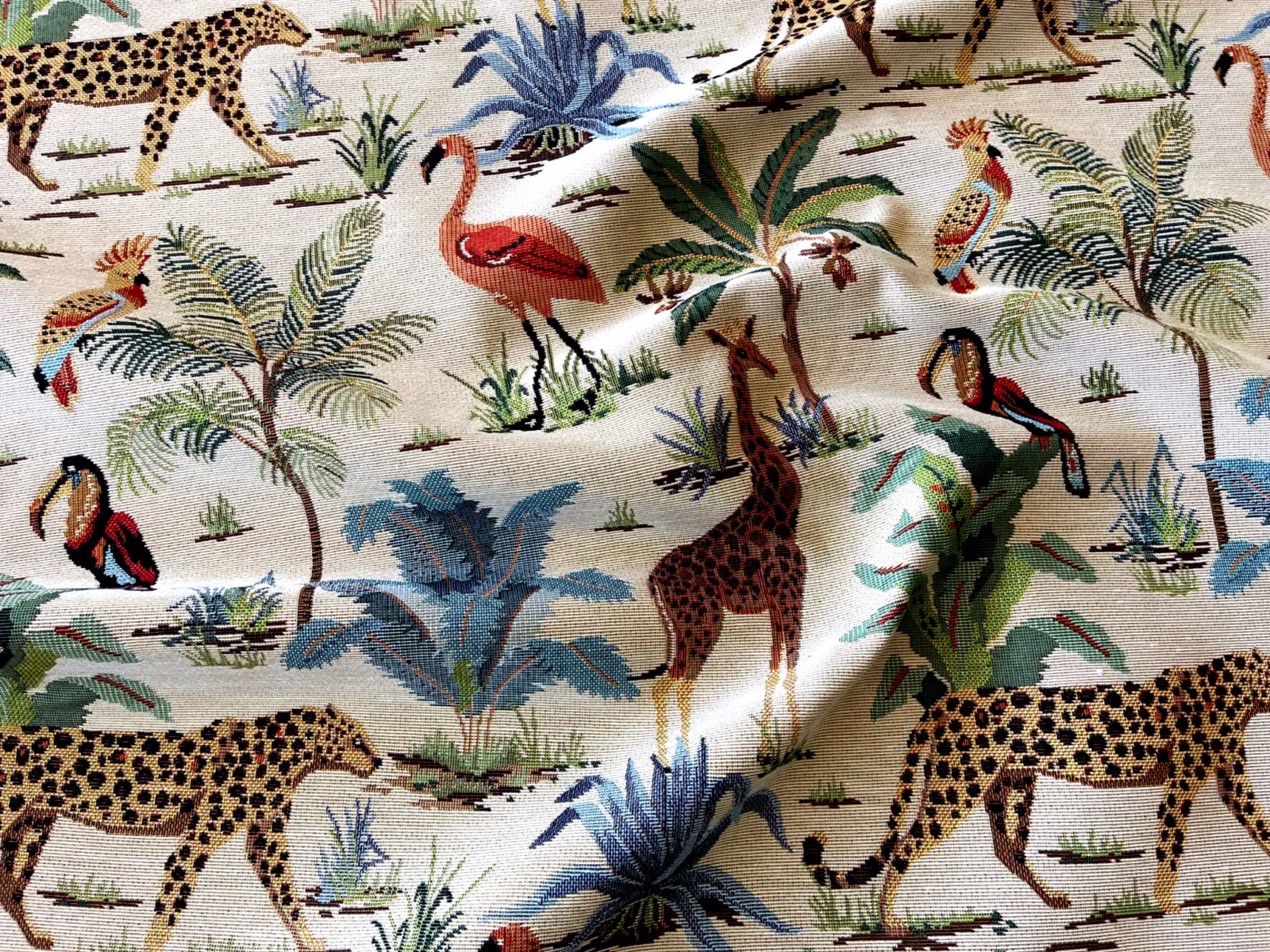 Jungle kindergordijnen met dieren