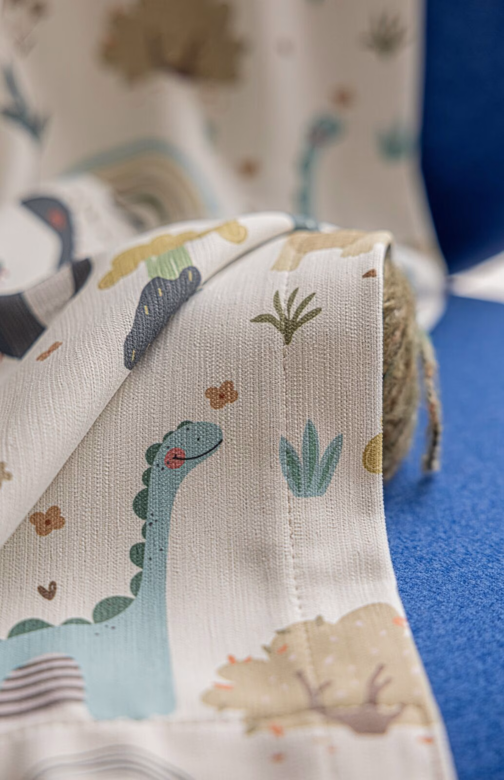 Scandinavische dinosaurus gordijnen