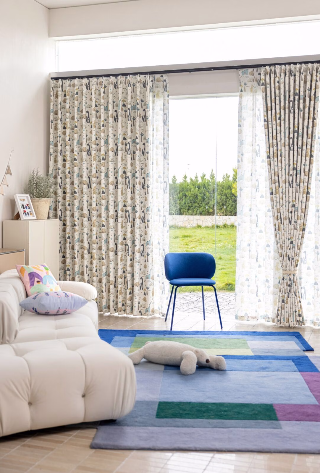 dinosaurus kinderkamer gordijnen