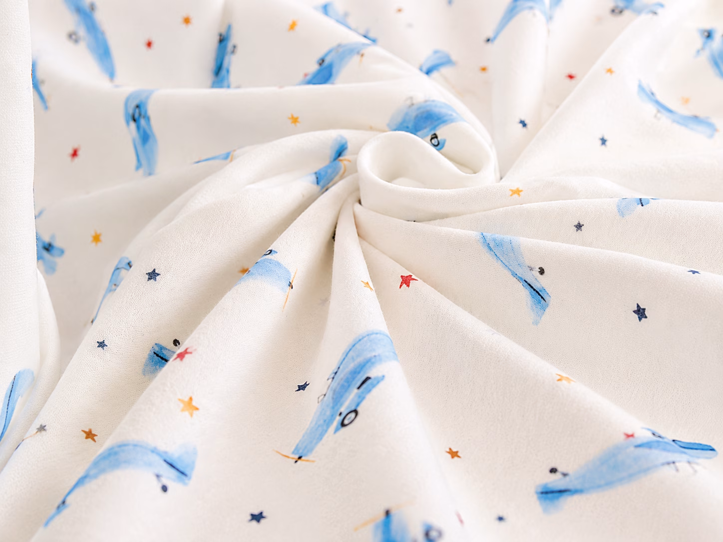 Vliegtuigjes gordijnen kinderkamer blauw op maat gemaakt